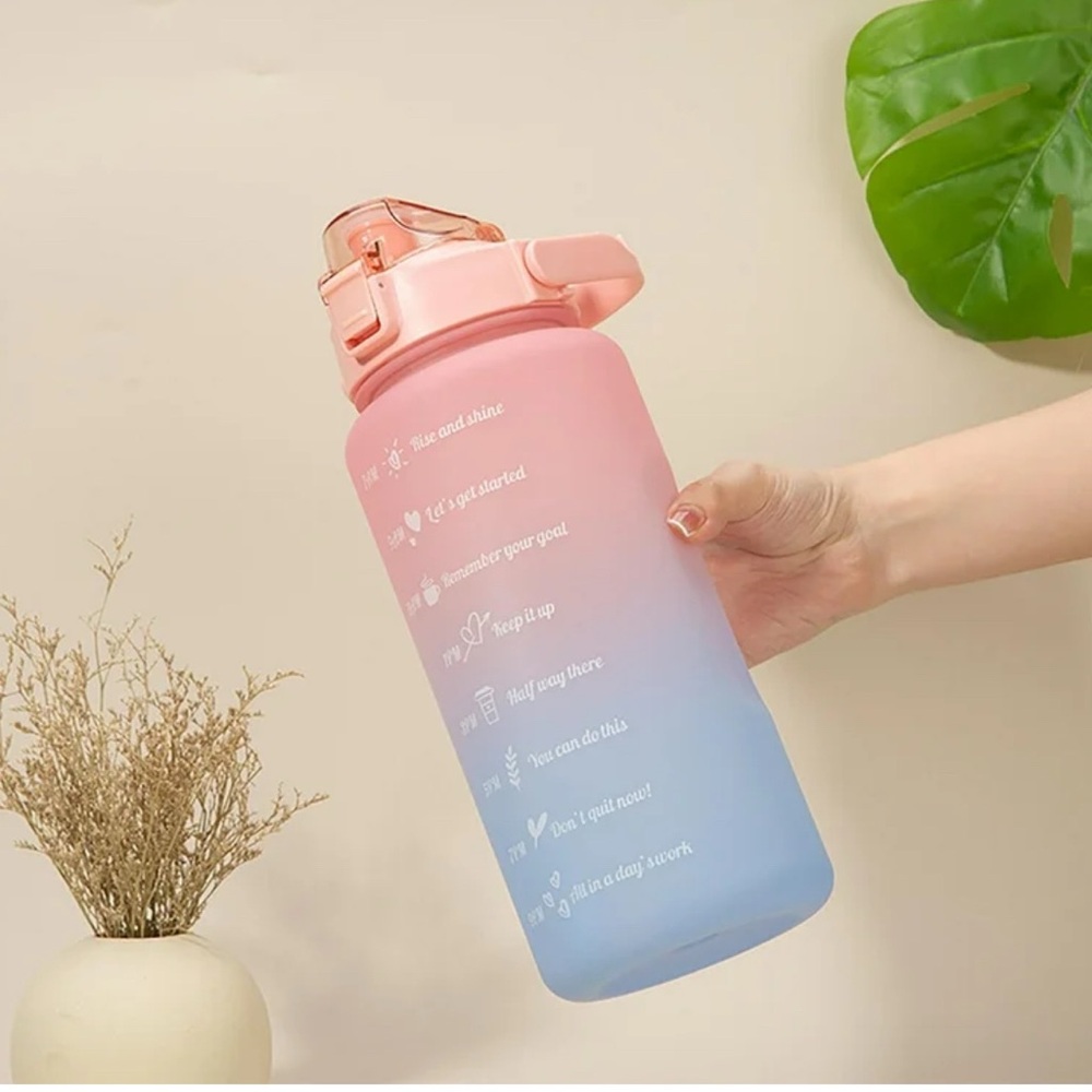 Pink and Purple Gradient Water Bottle